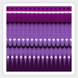 Purple Pattern 3 with Hearts Sticker